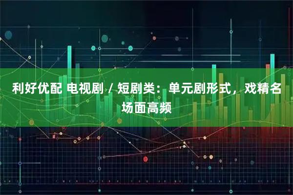 利好优配 电视剧 / 短剧类:单元剧形式,戏精名场面高频